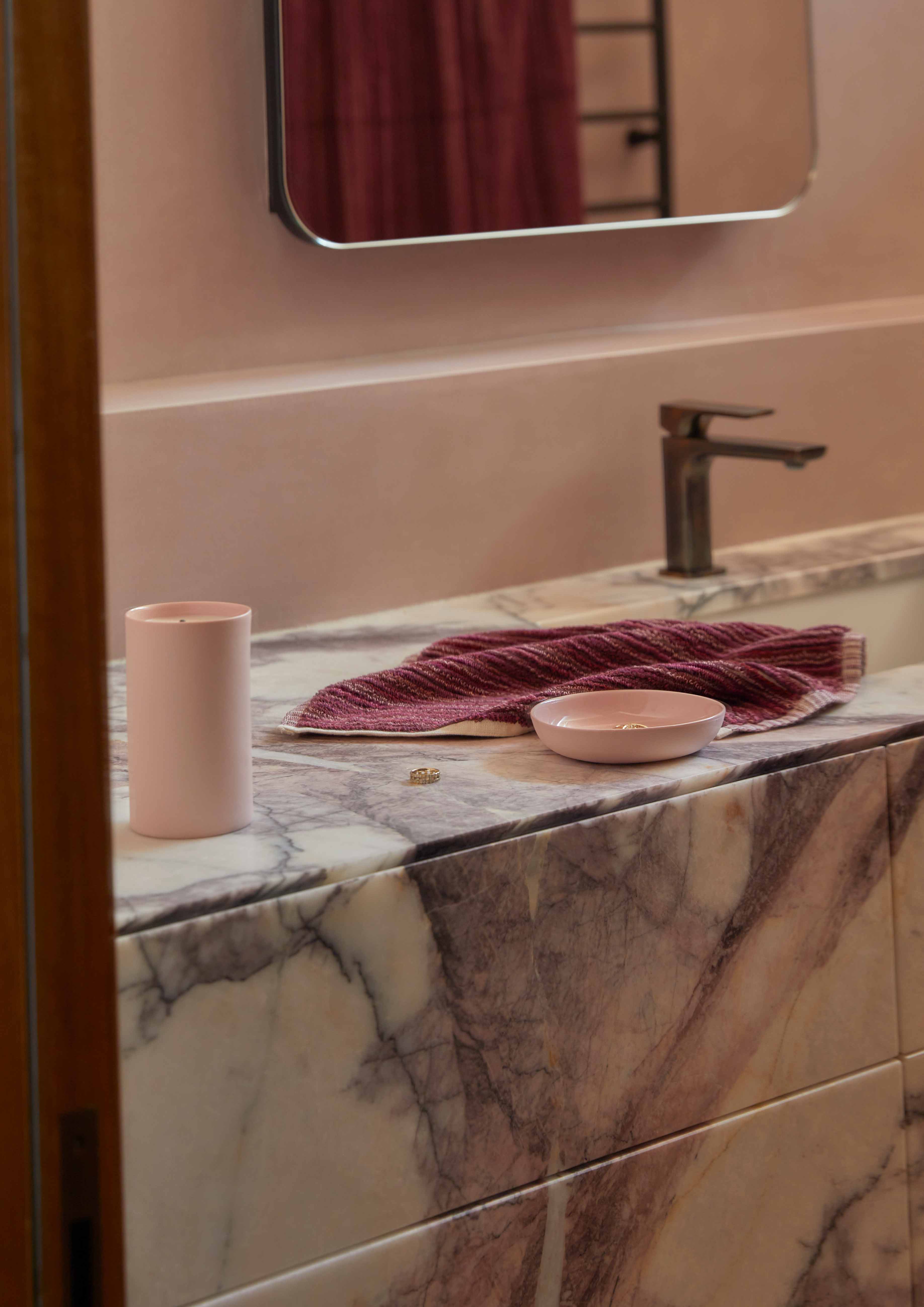 Plum Stripe Face Towel