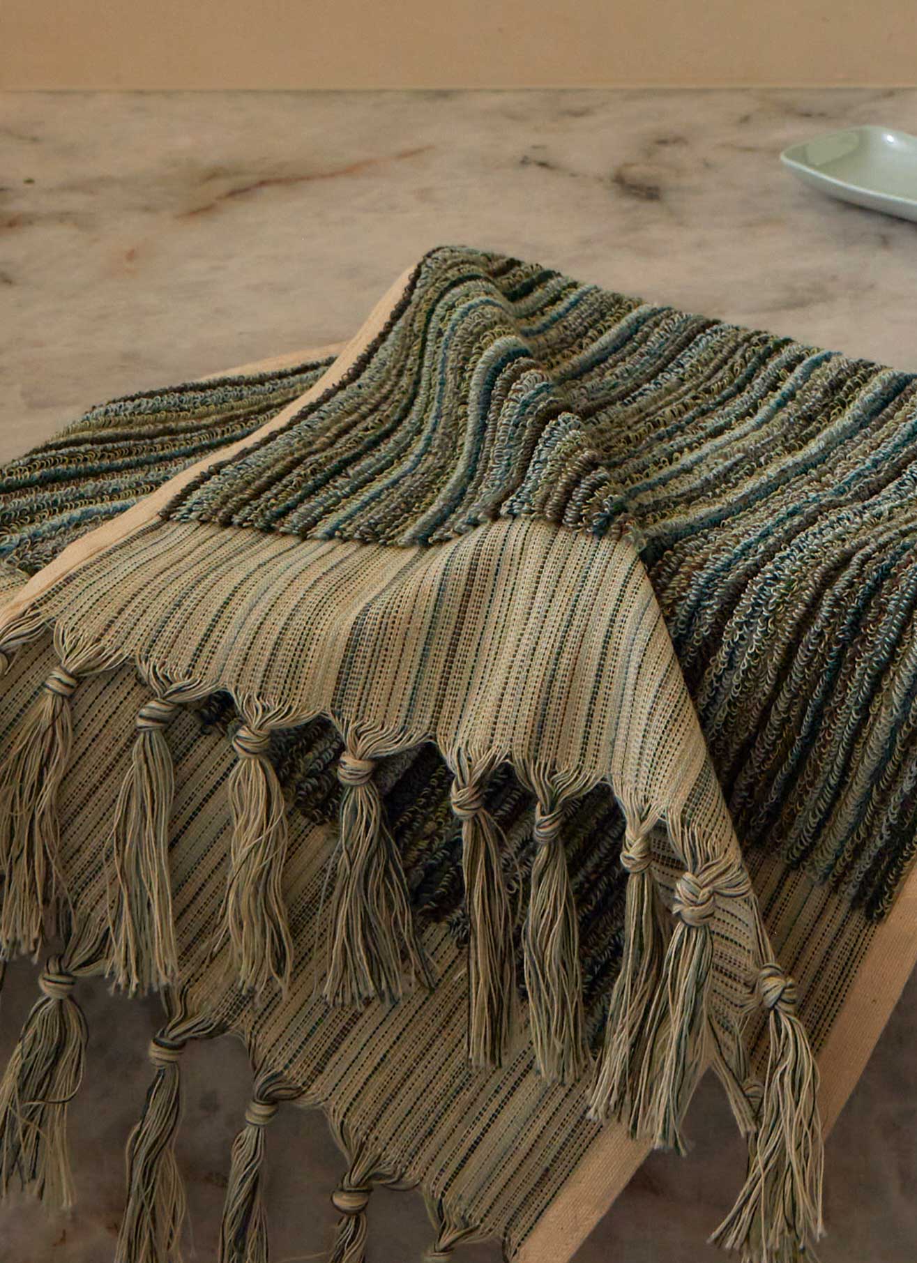 Eucalyptus Stripe Hand Towel