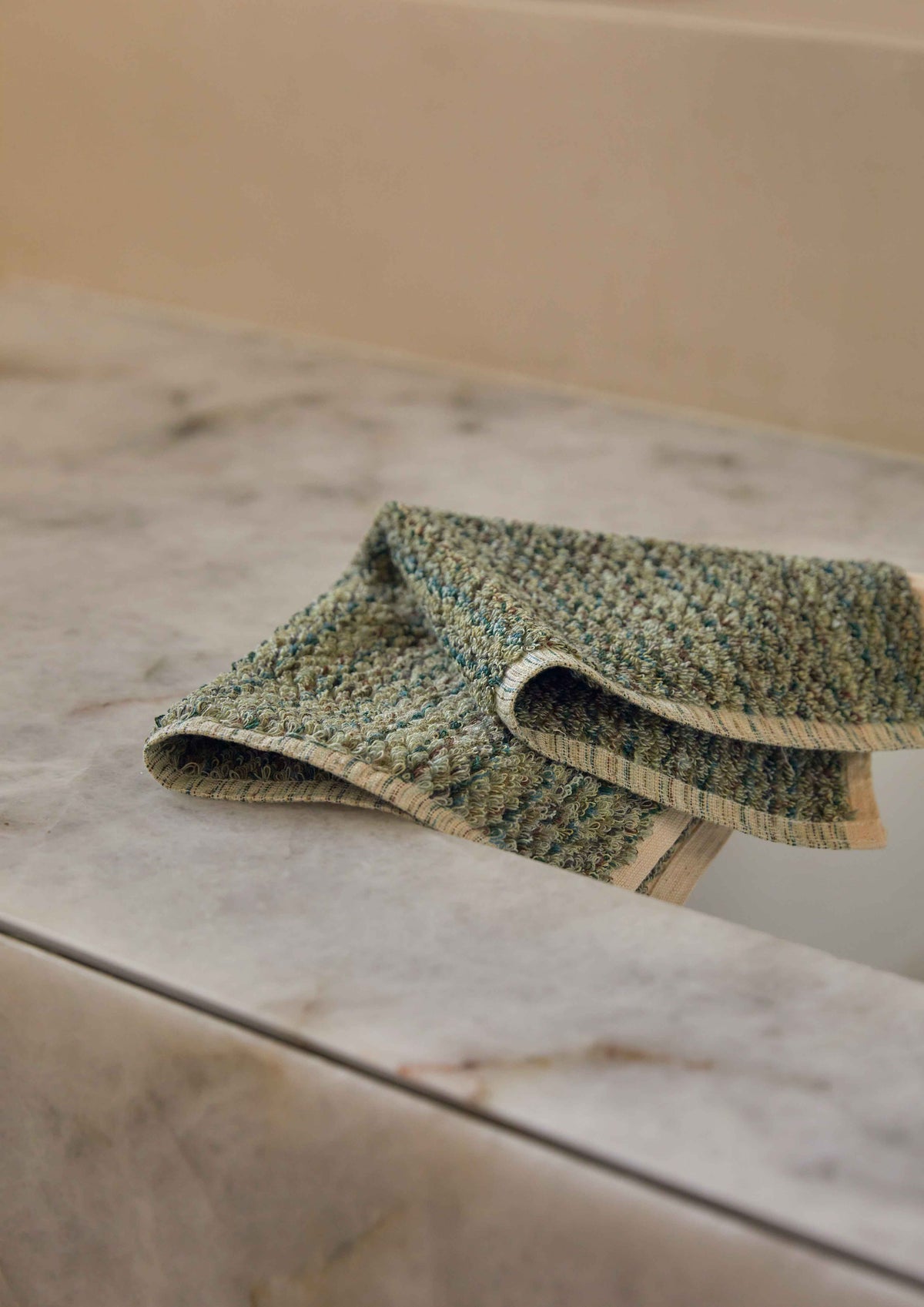 Eucalyptus Zigzag Face Towel