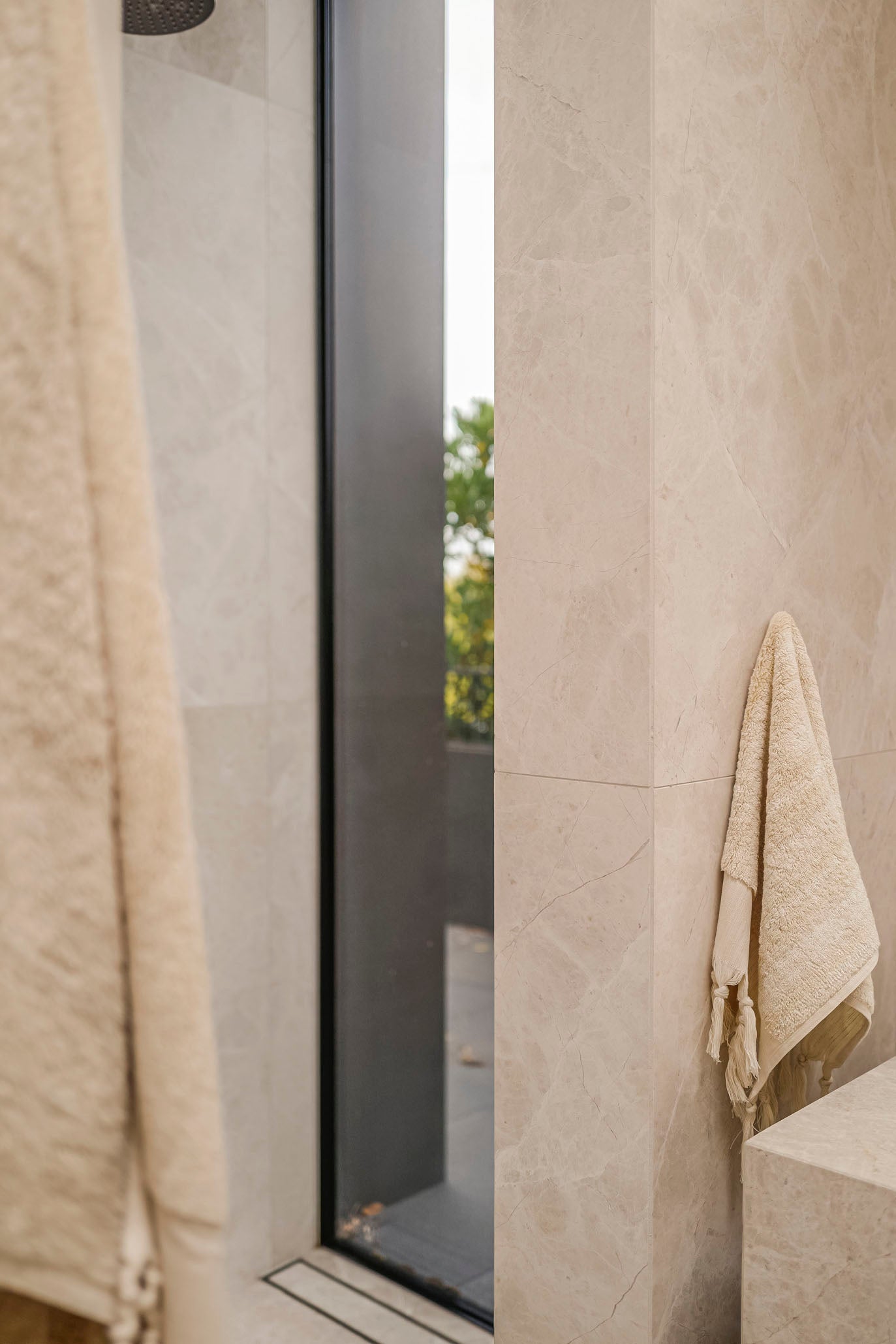 Natural Linen & Cotton Hand Towel
