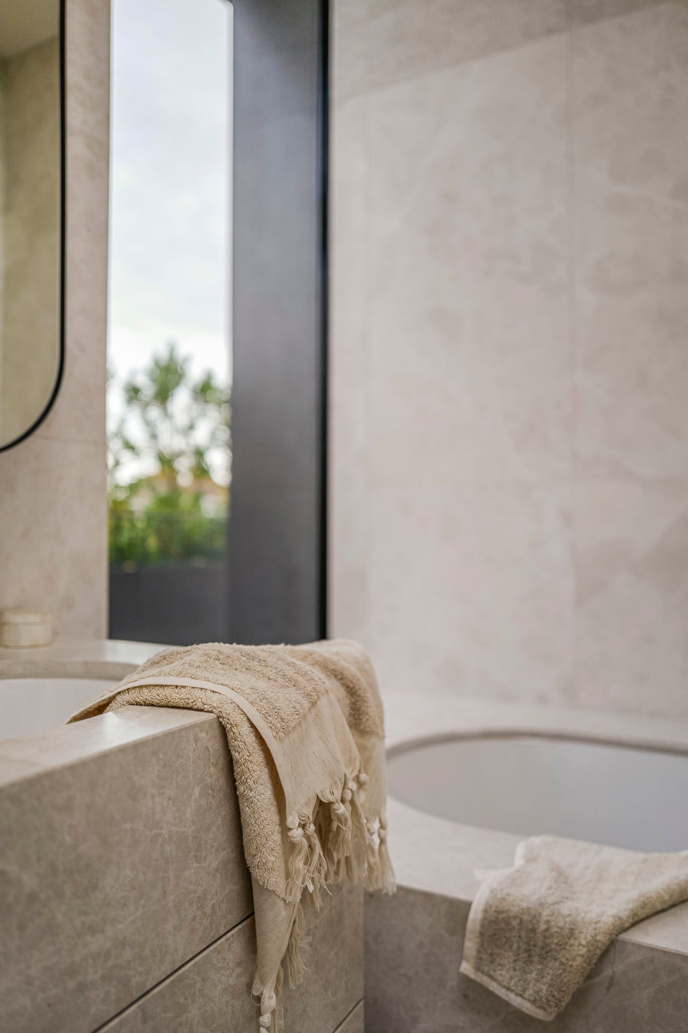 Natural Linen & Cotton Hand Towel