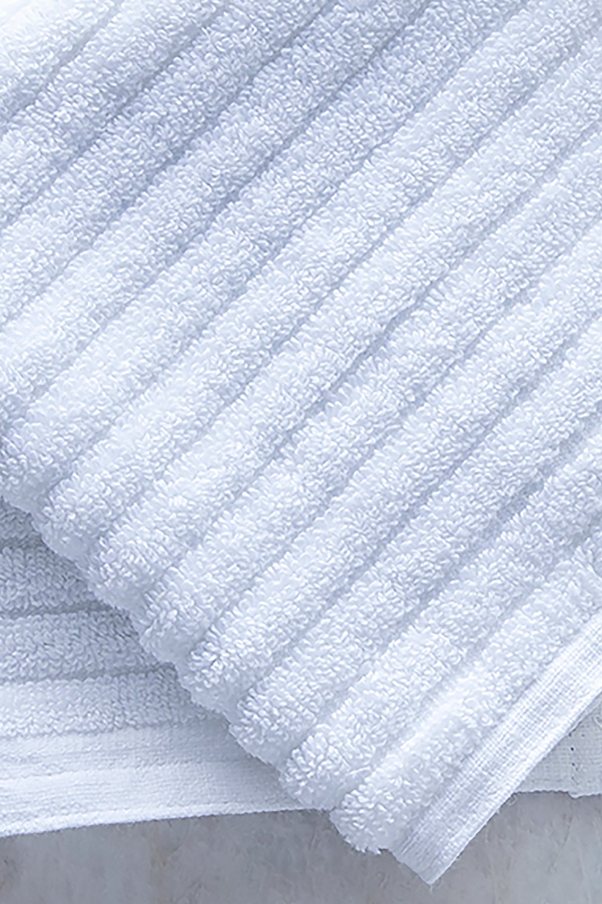 White Stripe Face Towel