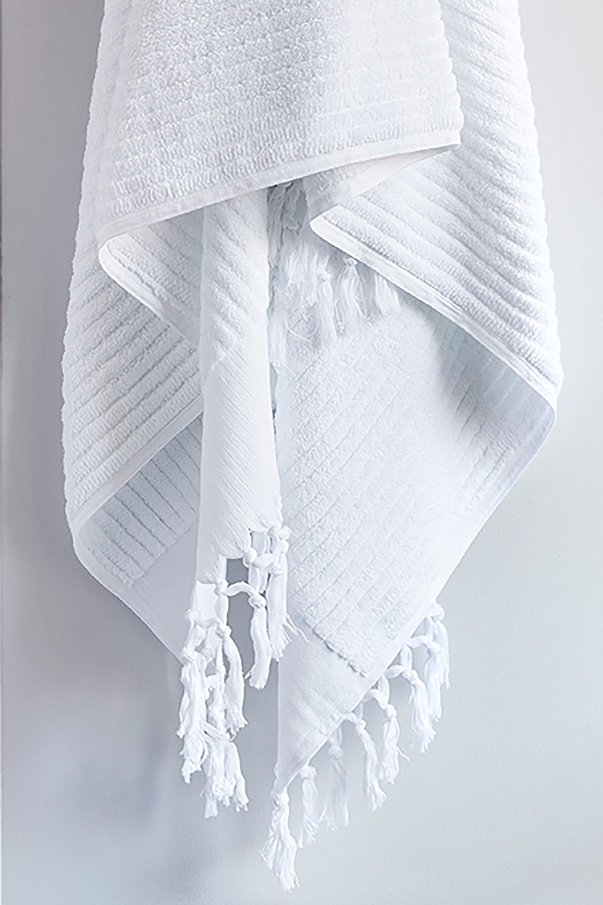 White Stripe Bath Towel - Standard
