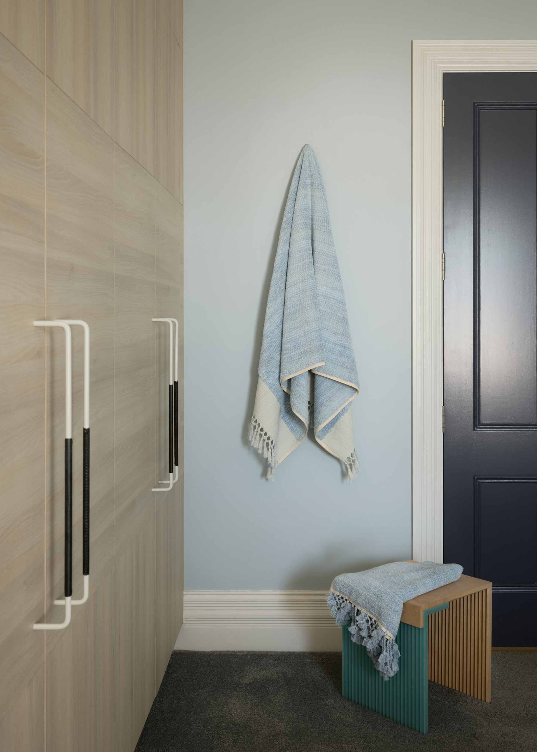 Azure-Mist Mélange Bath Towel - Standard