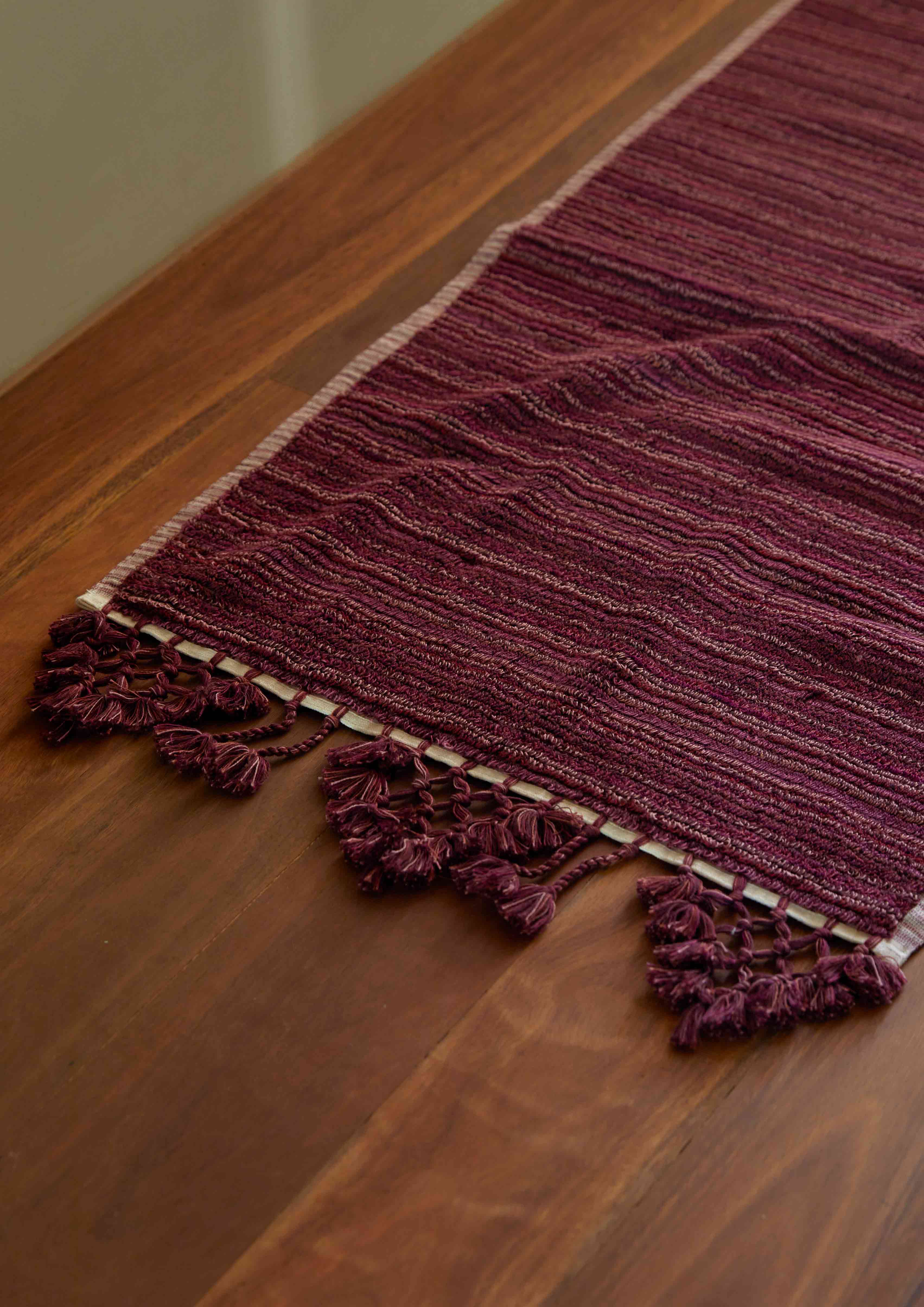 Plum Stripe Bath Mat