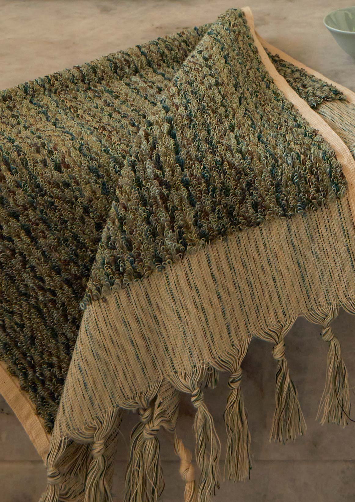 Eucalyptus Zigzag Hand Towel