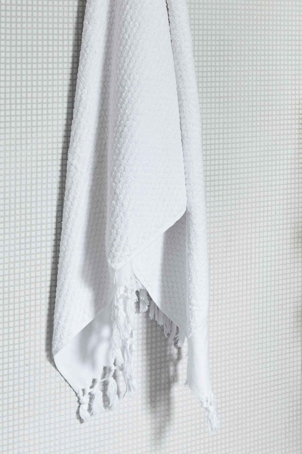 White Dot Bath Towel - Standard