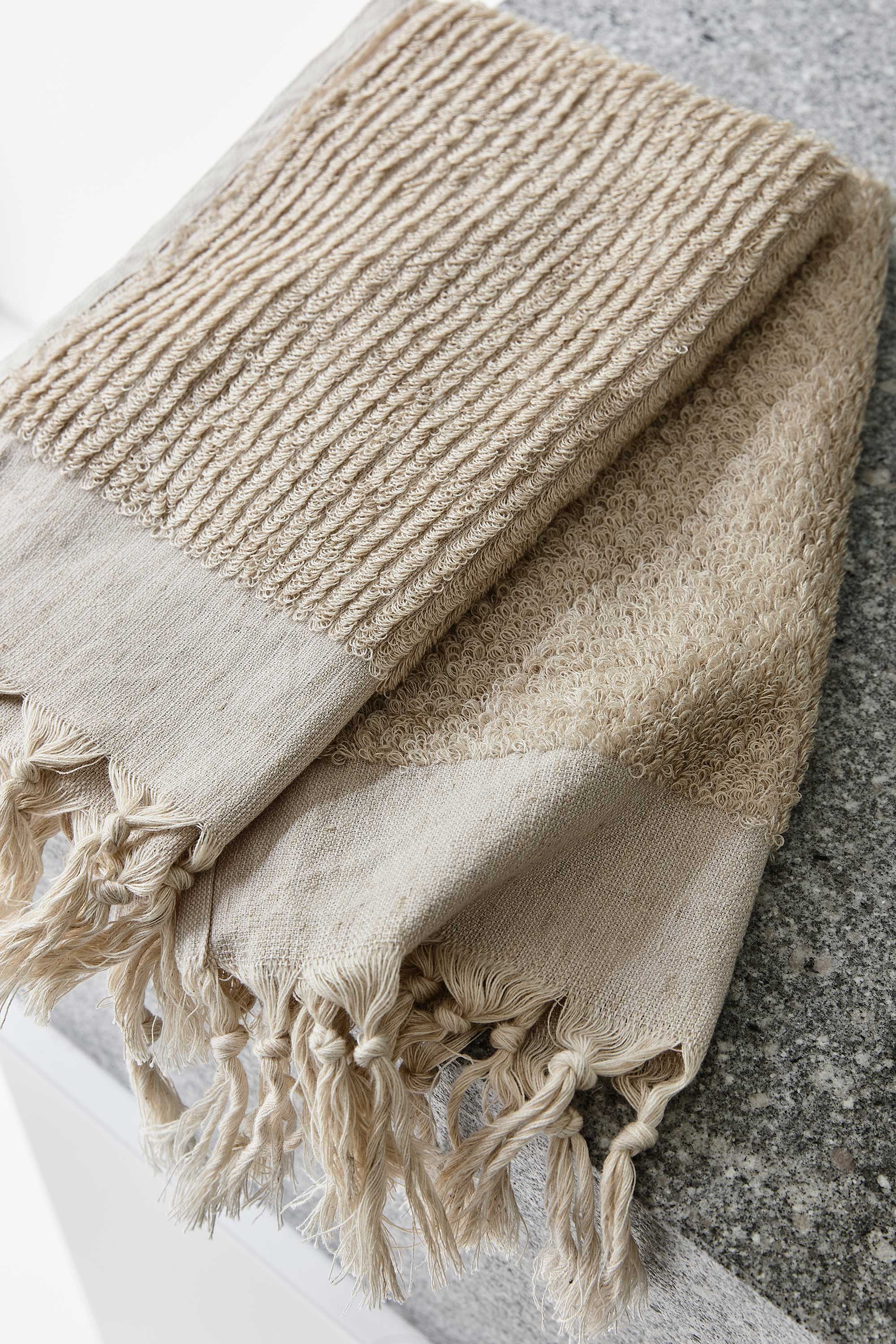 Linen Stripe Hand Towel